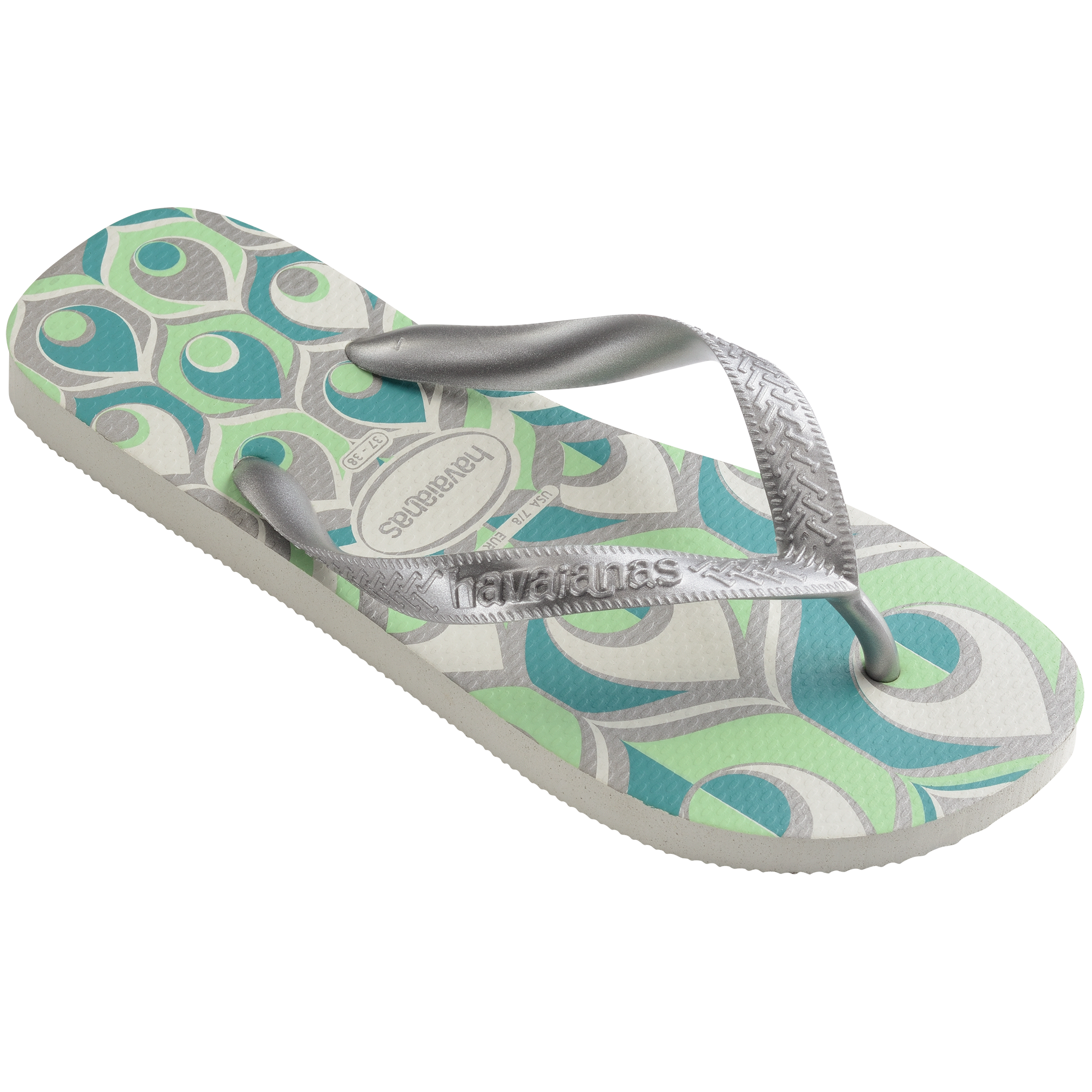 Ciabatte infradito da donna con stampa retrò Havaianas Spring, Brand, SKU p412000560, Immagine 0